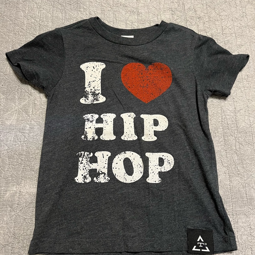 I Heart Hip Hop Kids T-Shirt - Black and Red